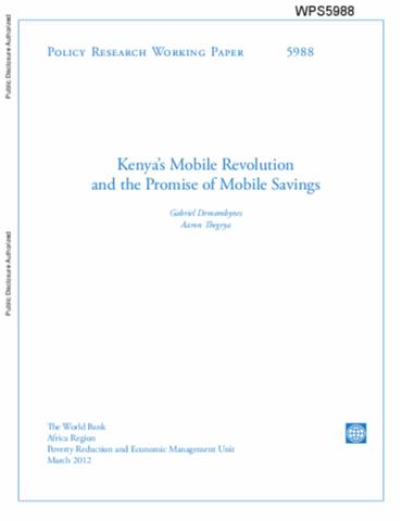 Cover of Kenya's Mobile Revolution and the Promise of Mobile Savings